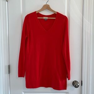 Old Navy tunic length lightweight sweater orange size M